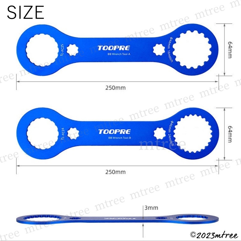 ●自転車 ボトムブラケットレンチ BBレンチ TL-FC24 Φ46mm 24ノッチ 工具 修理 整備 メンテナンス 車輪 携帯 サイズ おすすめ スパナ_画像3