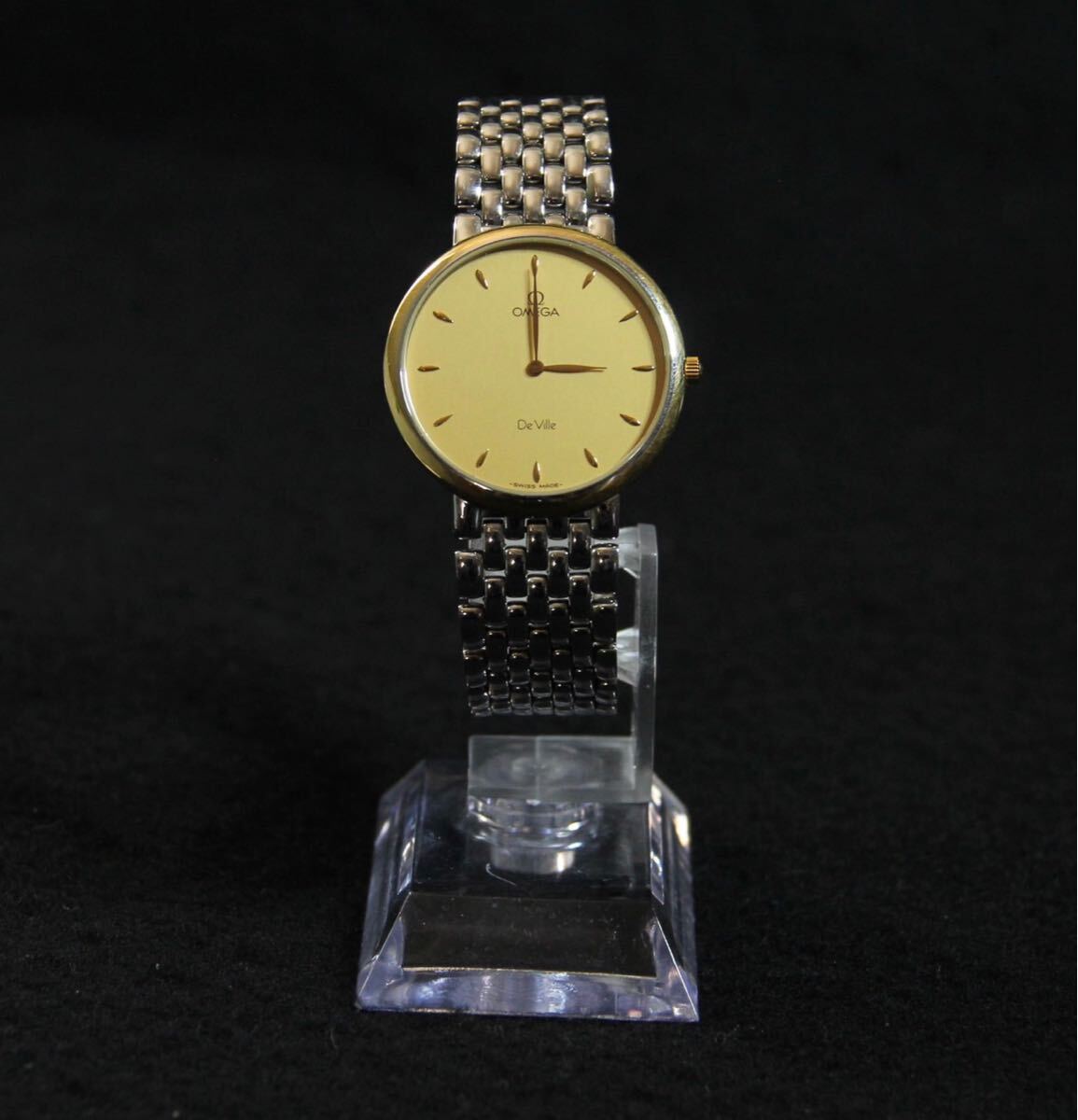 64.OMEGA デビル クォーツ腕時計 アナログ ゴールド DEVILLE アンティーク メンズ腕時計 ビンテージ時計 腕時計 _画像2