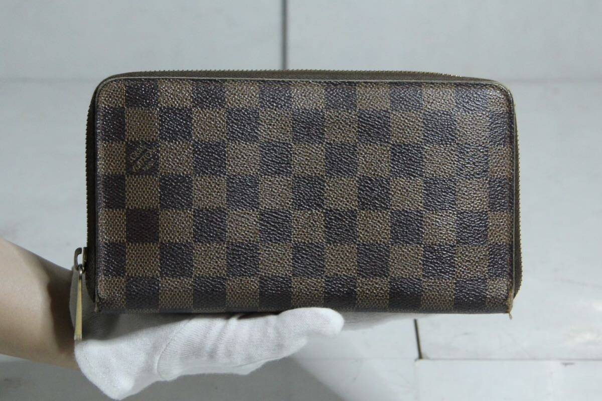 100.LOUIS VUITTON ルイヴィトン ダミエ　ジッピーオーガナイザー ヴィンテージ 長財布 ウォレット_画像1