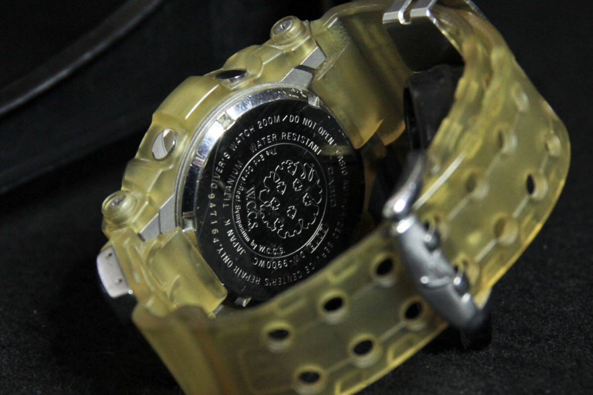 41.カシオ CASIO G-SHOCK フロッグマン 世界サンゴ礁保護協会 DW-9900WC イエロー リプルマンタ デジタル時計 メンズ腕時計_画像9