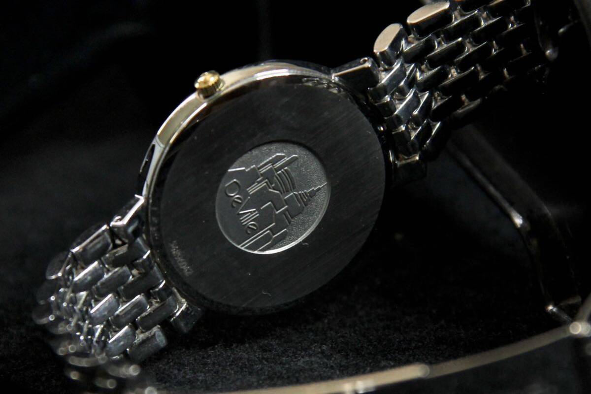 64.OMEGA デビル クォーツ腕時計 アナログ ゴールド DEVILLE アンティーク メンズ腕時計 ビンテージ時計 腕時計 _画像10