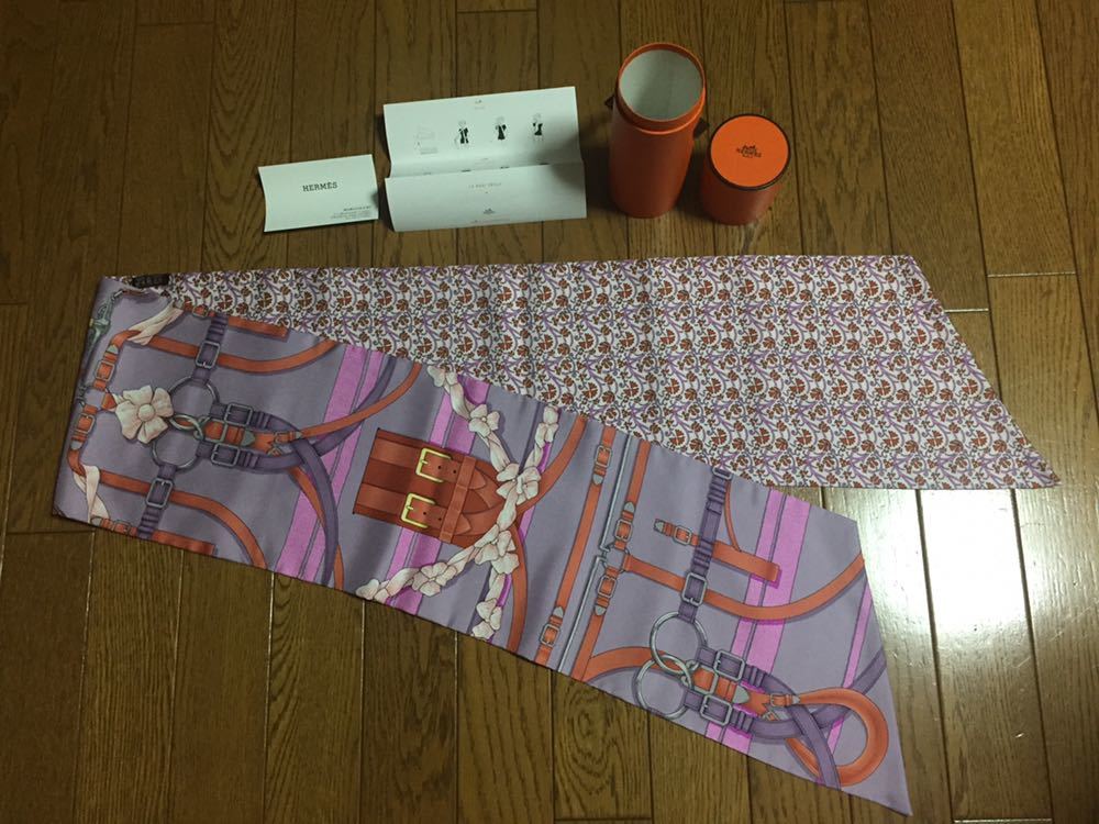 超美品 HERMES マキシツイリースカーフ エルメス スカーフ シルク100%_画像1