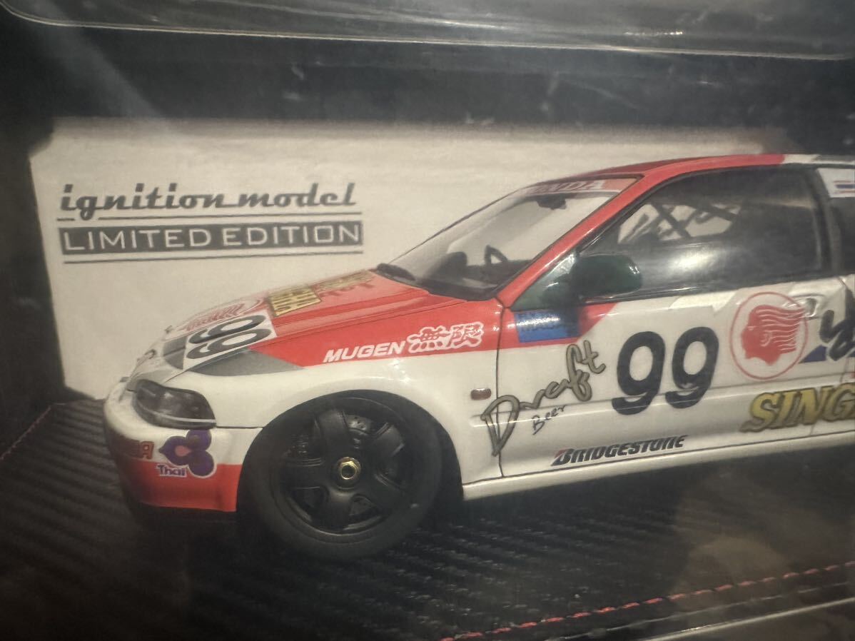 [新品] 1/18 IG3051 出光 MOTION 無限 CIVIC (#99) 1994 Macau Cup Race イグニッションモデル ignition model ホンダ シビック EG6 マカオ_画像7