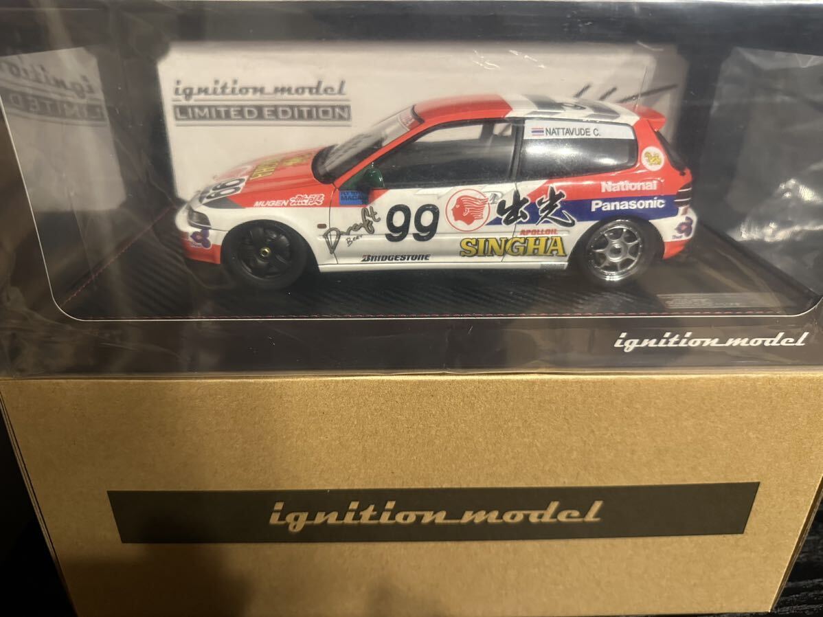 [新品] 1/18 IG3051 出光 MOTION 無限 CIVIC (#99) 1994 Macau Cup Race イグニッションモデル ignition model ホンダ シビック EG6 マカオ_画像5