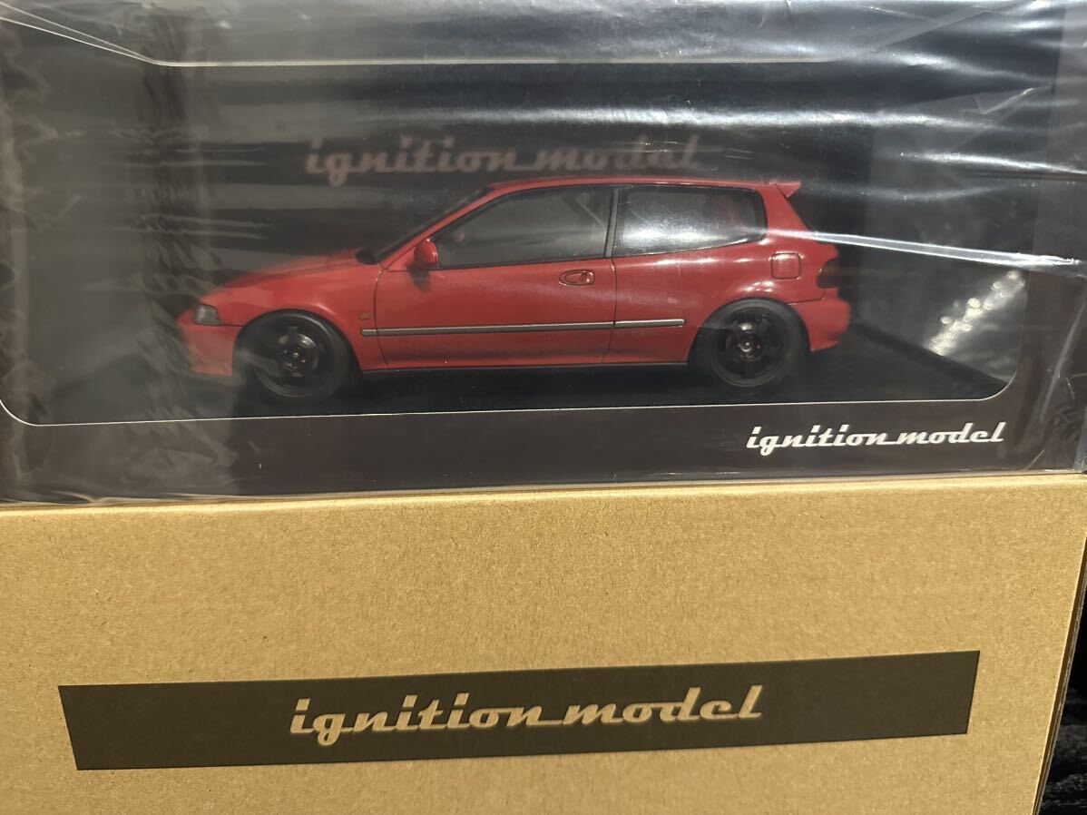 [新品] 1/18 IG3045 Honda CIVIC (EG6) Red イグニッションモデル ignition model ホンダ シビック 無限 頭文字D Initial D_画像3