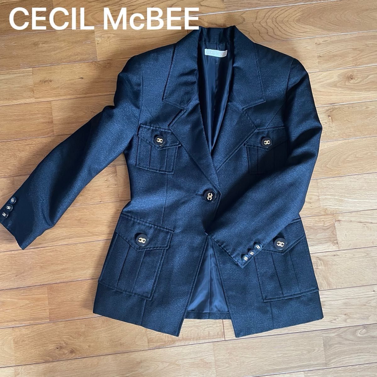CECIL McBEE ジャケット　ブラック テーラードジャケット