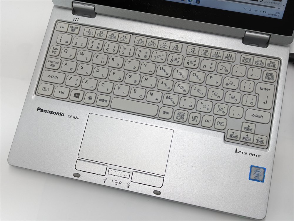 1円～ タッチok ノートPC 10.1型 Panasonic CF-RZ6RFRVS 中古 第7世代i5 8GB 高速SSD 無線 Bluetooth webカメラ Windows11 Office 即使用可_画像4