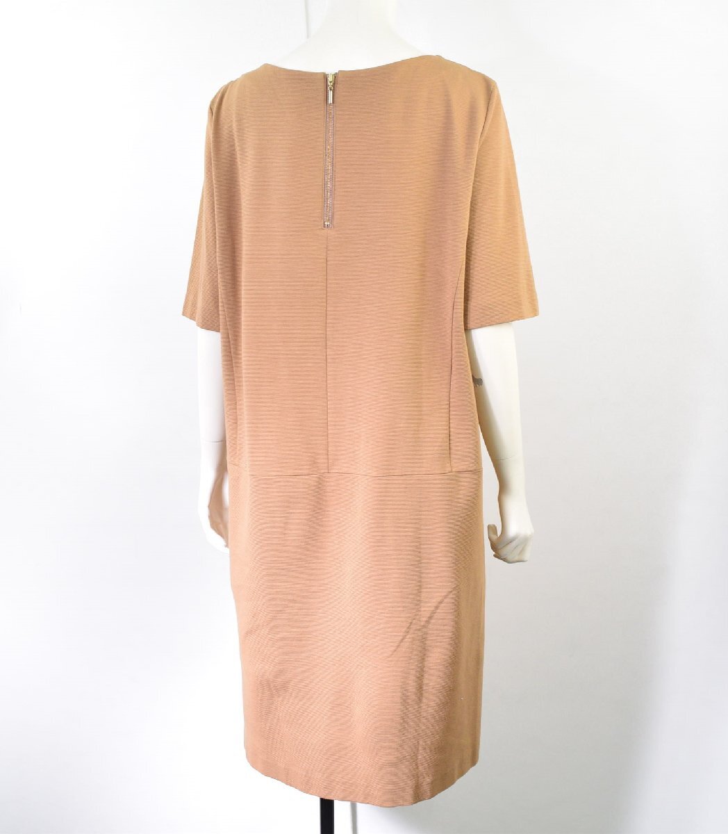 2987-24H0004* Untitled UNTITLED* home laundry possible! half sleeve One-piece 4 beige middle thickness cloth commuting spring summer autumn 
