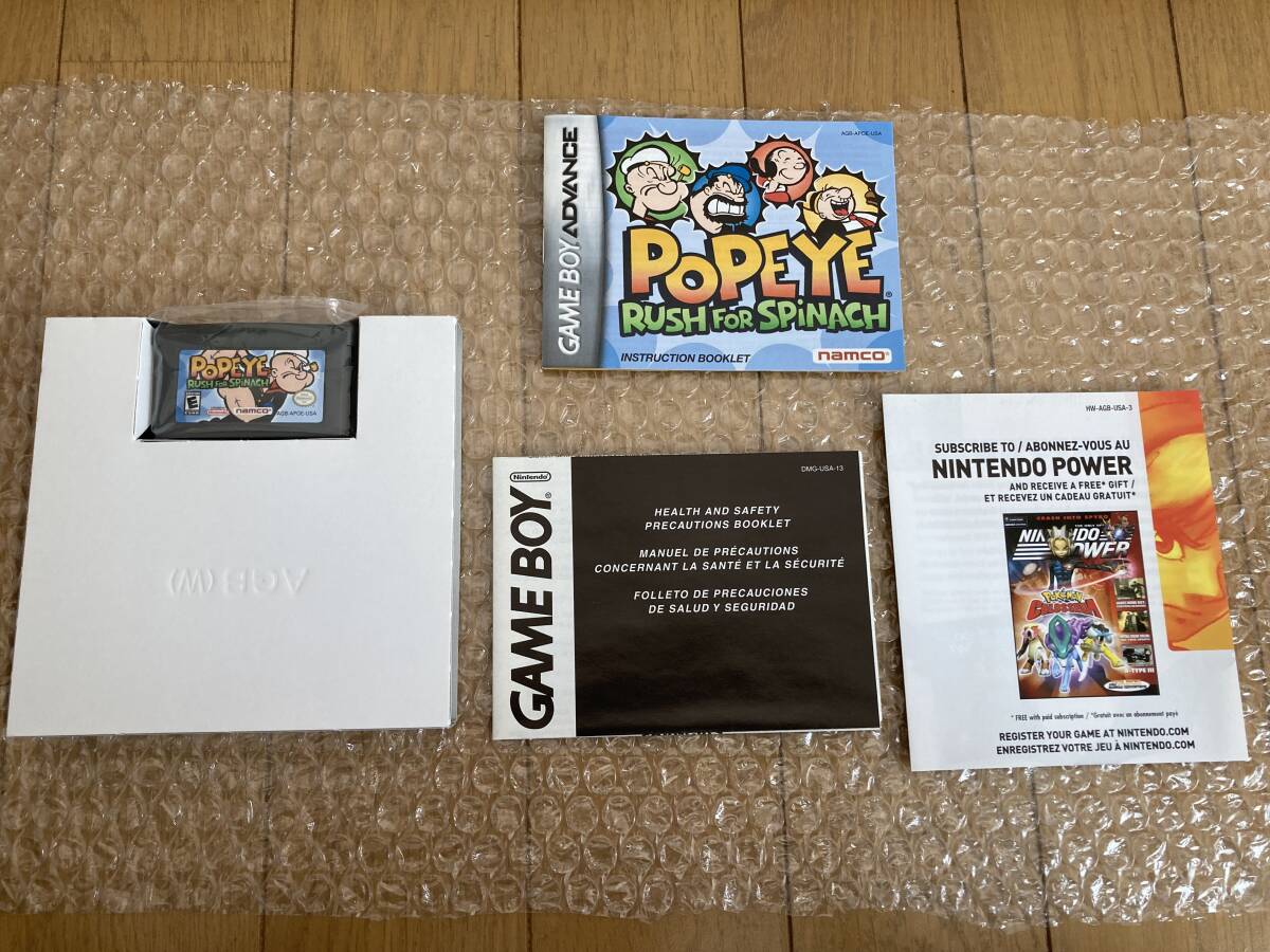 ポパイ Popeye Rush for Spinach 美品 北米版 海外版 ゲームボーイアドバンス GBA_画像6