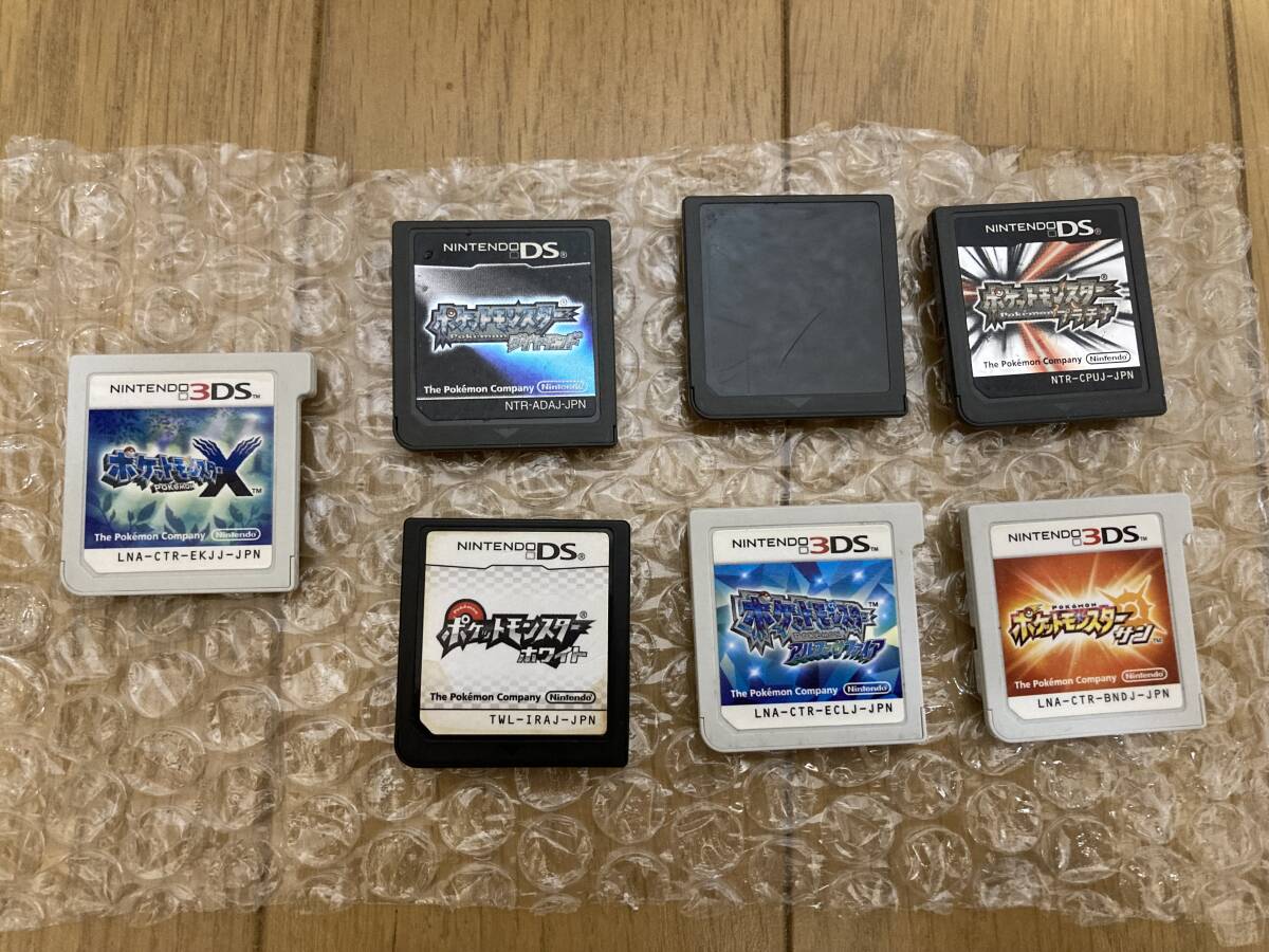 7本セット 3DS ポケットモンスター X サン アルファサファイア DS プラチナ ダイヤモンド ホワイト パール ポケモン_画像3