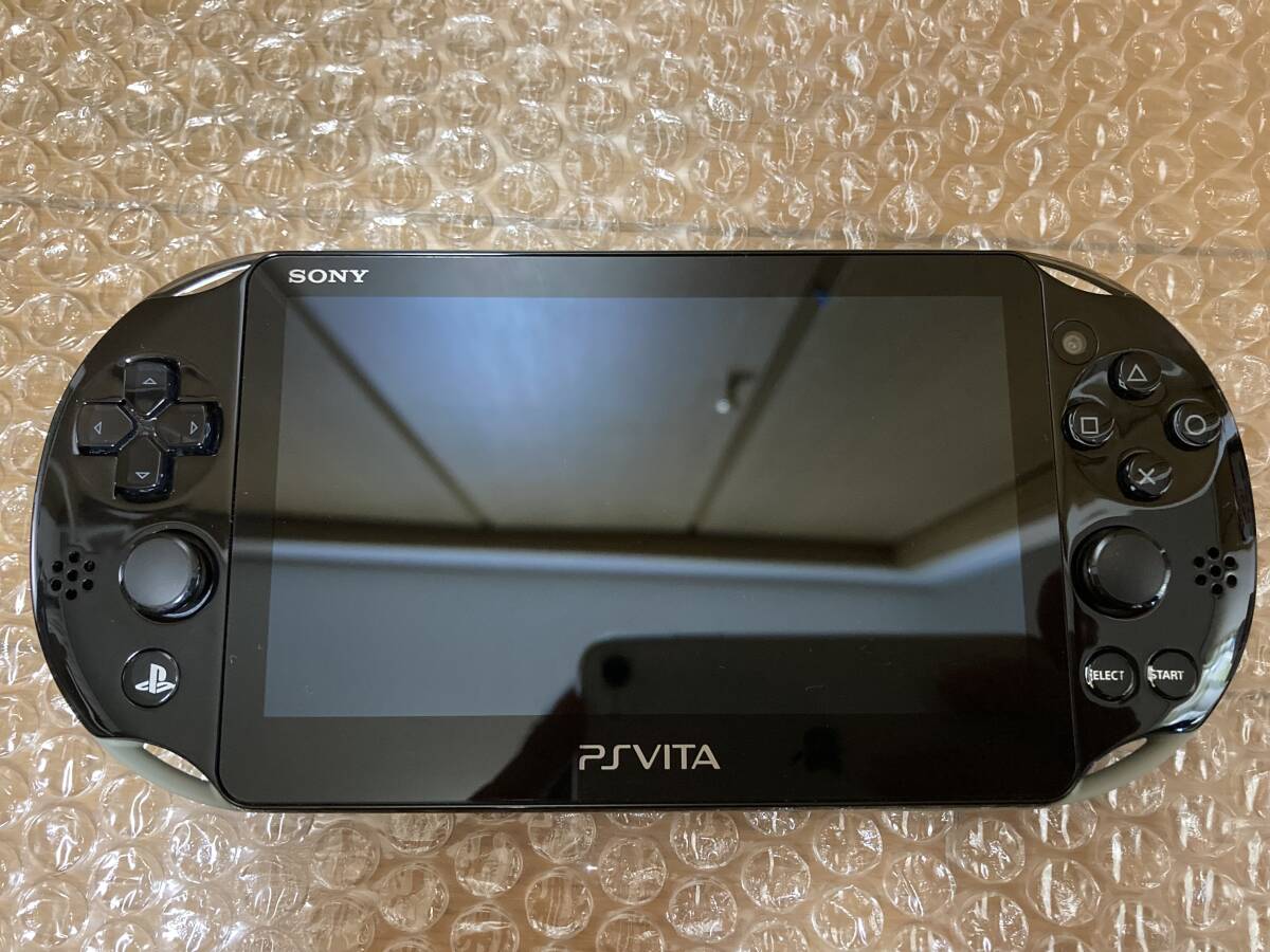 即決! PlayStation PS Vita Wi-Fiモデル PCH-2000 本体 カーキ/ブラック_画像1