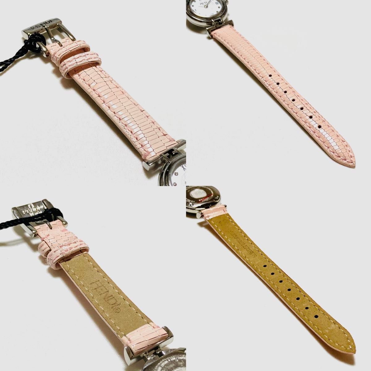 【付属品完備】 FENDI フェンディ　8pダイヤ付き　シェル　レディース腕時計