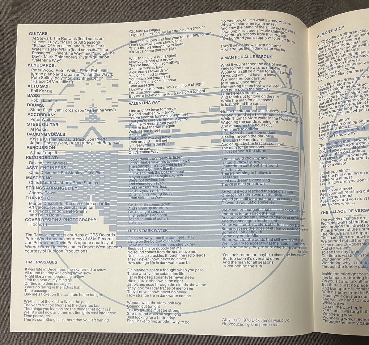 アル・スチュアート「タイム・パッセージ」RVP-6328国内盤 Al Stewart Time Passages_画像6