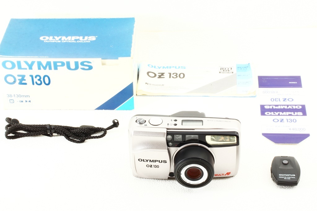 極上品◆OLYMPUS オリンパス OZ130◆コンパクト フィルムカメラ/A4287_元箱など付属品揃った極上品です！