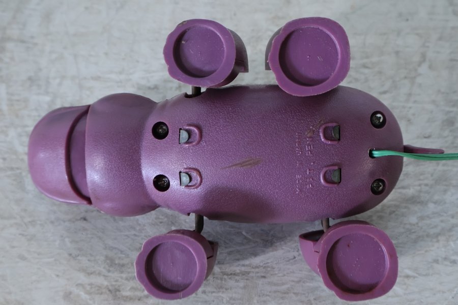 TB526 Showa Retro electric remote control hippopotamus operation goods * toy Town /.... series No2/ box attaching / toy / toy / that time thing / walk / animal / old tool tag boat 
