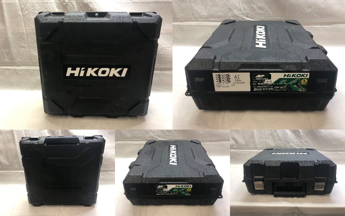 ☆やや美品☆ 動作確認済み Hikoki ハイコーキ N3604DJ 36V コードレスタッカ 充電器付き バッテリー2個付属 電動工具 DIY [555-0512-M3]_ケースにキズ汚れが見受けられます