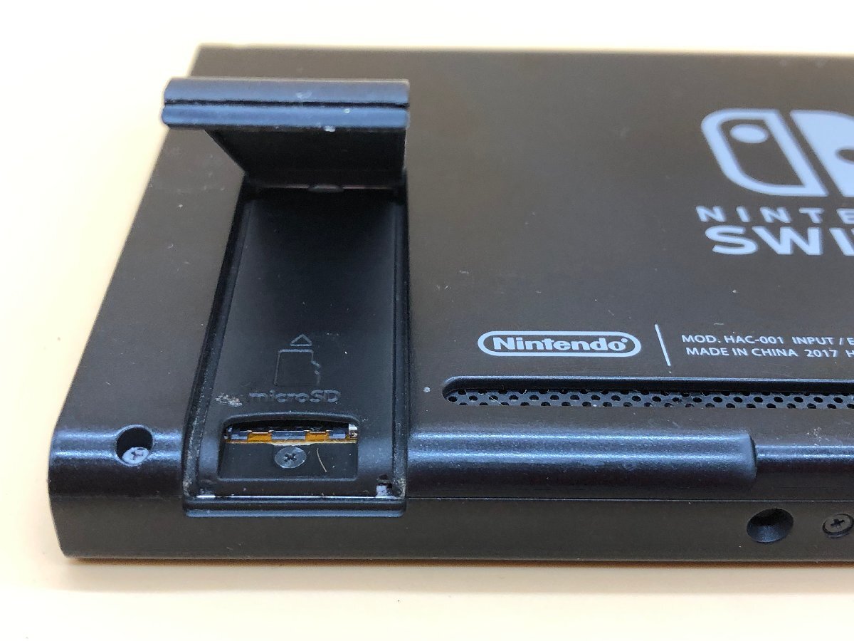 1円～ NINTENDO SWITCH HAC-001 【ジャンク・現状品】 任天堂 スイッチ ゲーム機 本体のみ 動作不良/不明/難有り等 [296-0517-7T1]_画像2