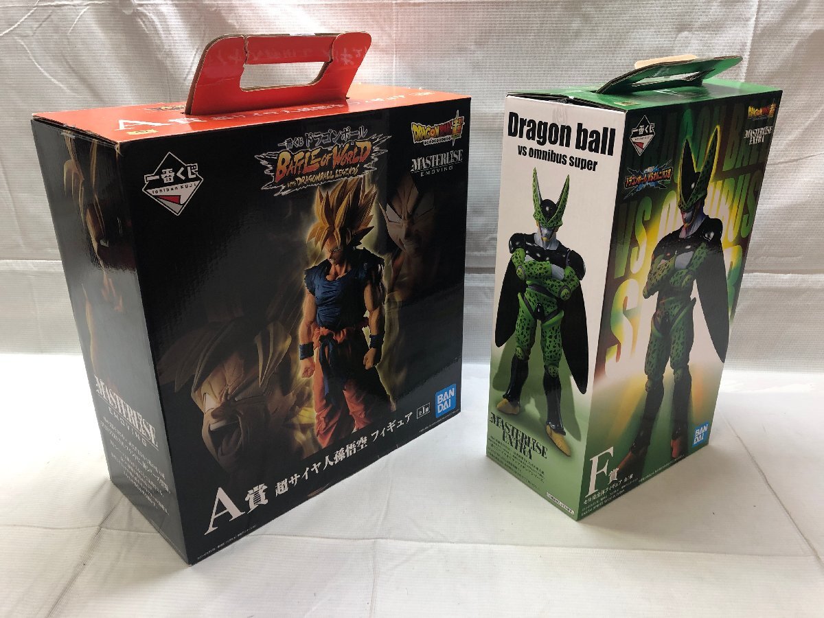 1円～ 開封品 一番くじ ドラゴンボール フィギュア 2点まとめ BATTLE OF WORLD A賞 孫悟空 VSオムニバス超 F賞 セル ☆良品☆[322-7M12]_画像2