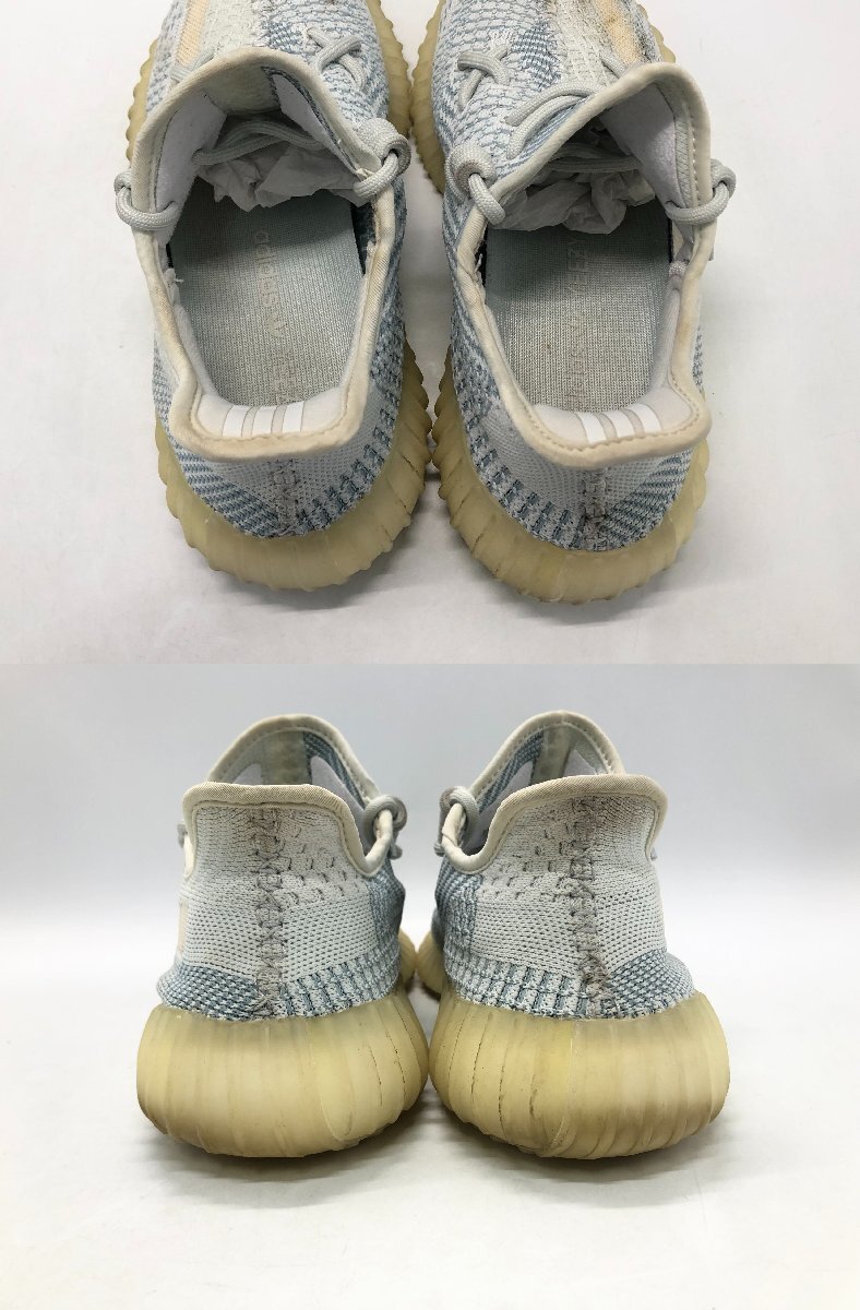 adidas YEEZY BOOST 350 V2 アディダス イージーブースト 品番:FW3043 サイズ:25cm クラウド ホワイト スニーカー ☆良品☆[75-0511-N5]_画像9