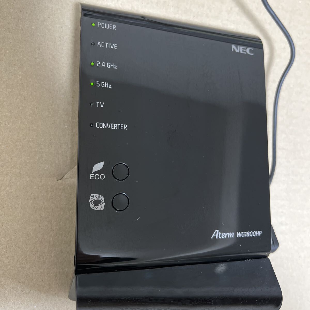 中古動作品 NEC Aterm WG1800HP 無線LAN Wi-Fiルーター _画像2