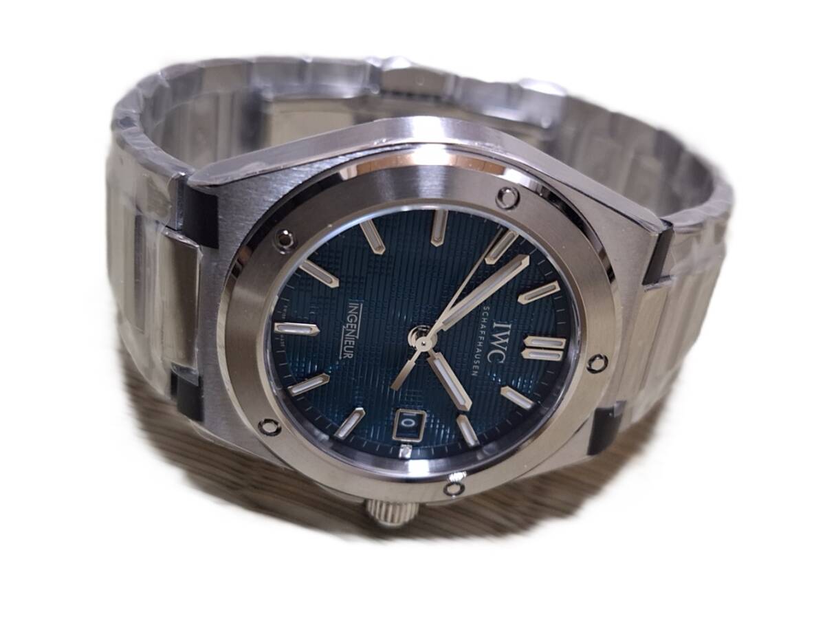 【新品】レア IWC インジュニア IW328903 グリーンアクア 40mm メンズ 腕時計 ジェネリックパーツ品の画像4
