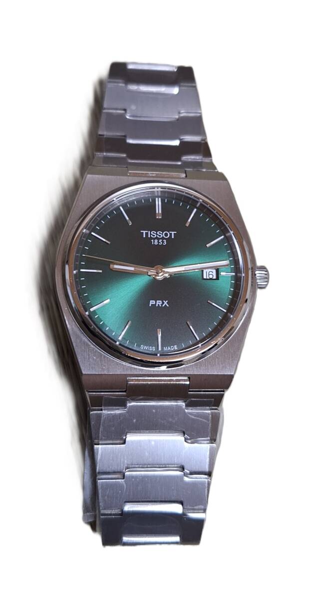 [ почти новый товар ] Tissot (tissot)PRX 40mm кварц темно-зеленый custom мужские наручные часы корпус только 