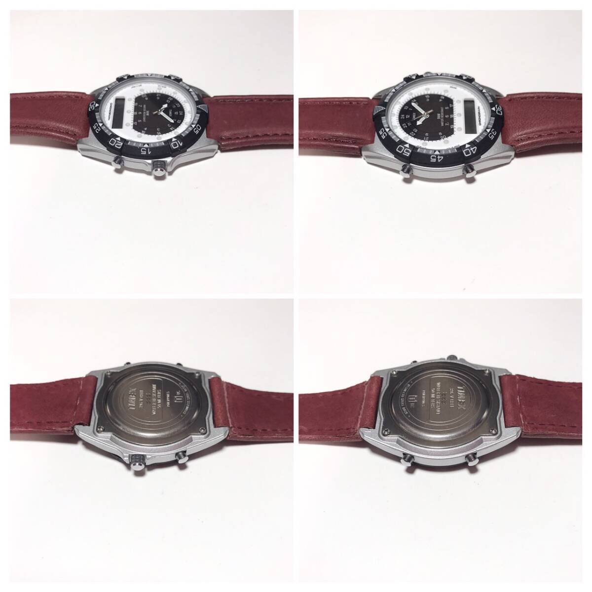 【1円】 時計 TIMEX タイメックス CHRONOGRAPH クロノグラフ 50M WATER RESISTANT 5気圧防水 396 V CELL アナデジ 腕時計 ウォッチ_画像5