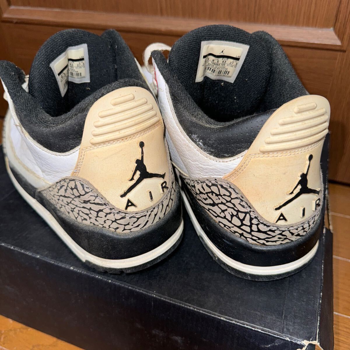 NIKE AIR JORDAN 3 RETRO ナイキ エアジョーダン レトロ スニーカー メンズ 27.5cm_画像3