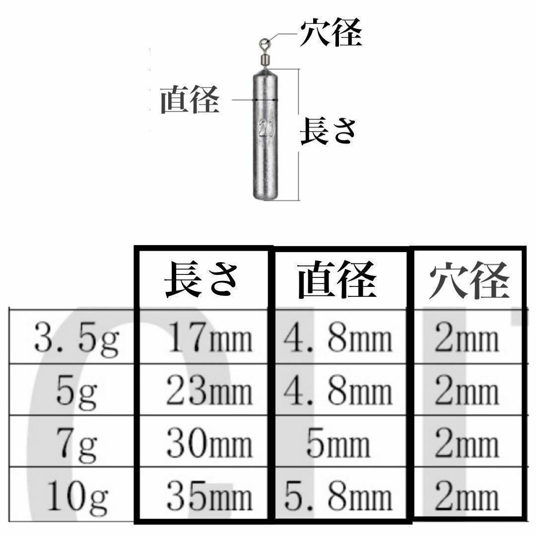 フリーリグ シンカー 5g 50個 鉛 釣り オモリ　セット　ダウンショット_画像3