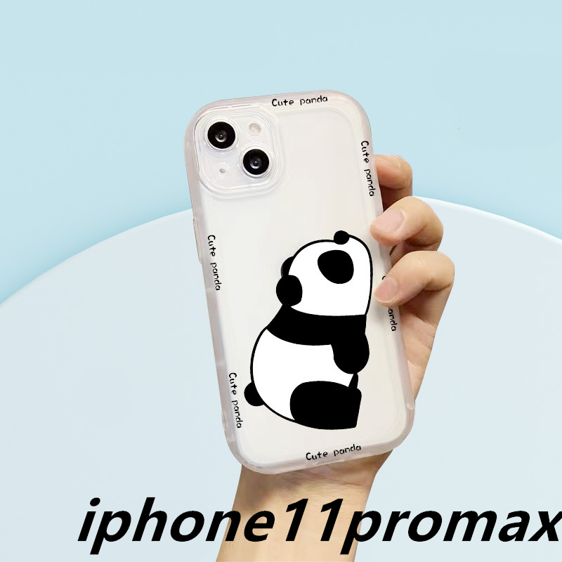 iphone11promaxケース カーバー TPU 可愛い　パンダ　お洒落　　軽量 耐衝撃 　_画像1