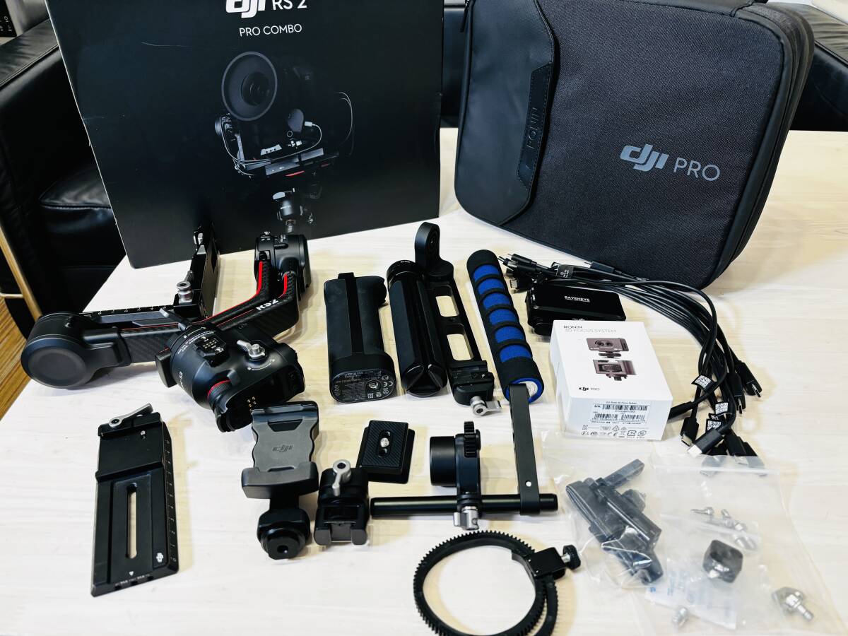 [ finest quality beautiful goods ]DJI RS2 Pro Combo+SmallRig. dual steering wheel +3D Focus system 3 axis stabilizer Gin bar 3D Focus System