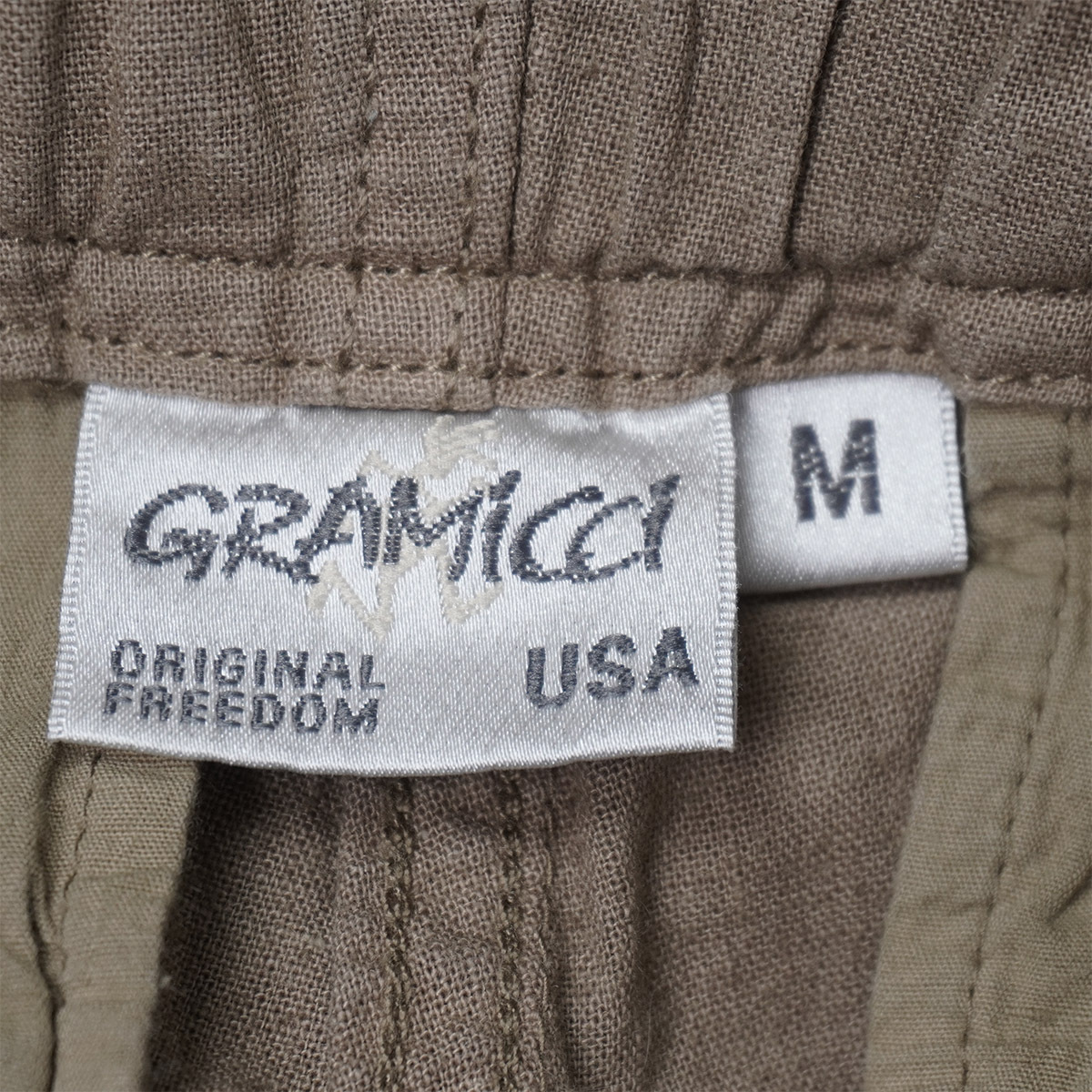 Gramicci Linen Cotton G-Shorts【M】カーキ グラミチ リネン コットン ショーツ ショートパンツ クライミング ハーフ ナロー GMP-15S129