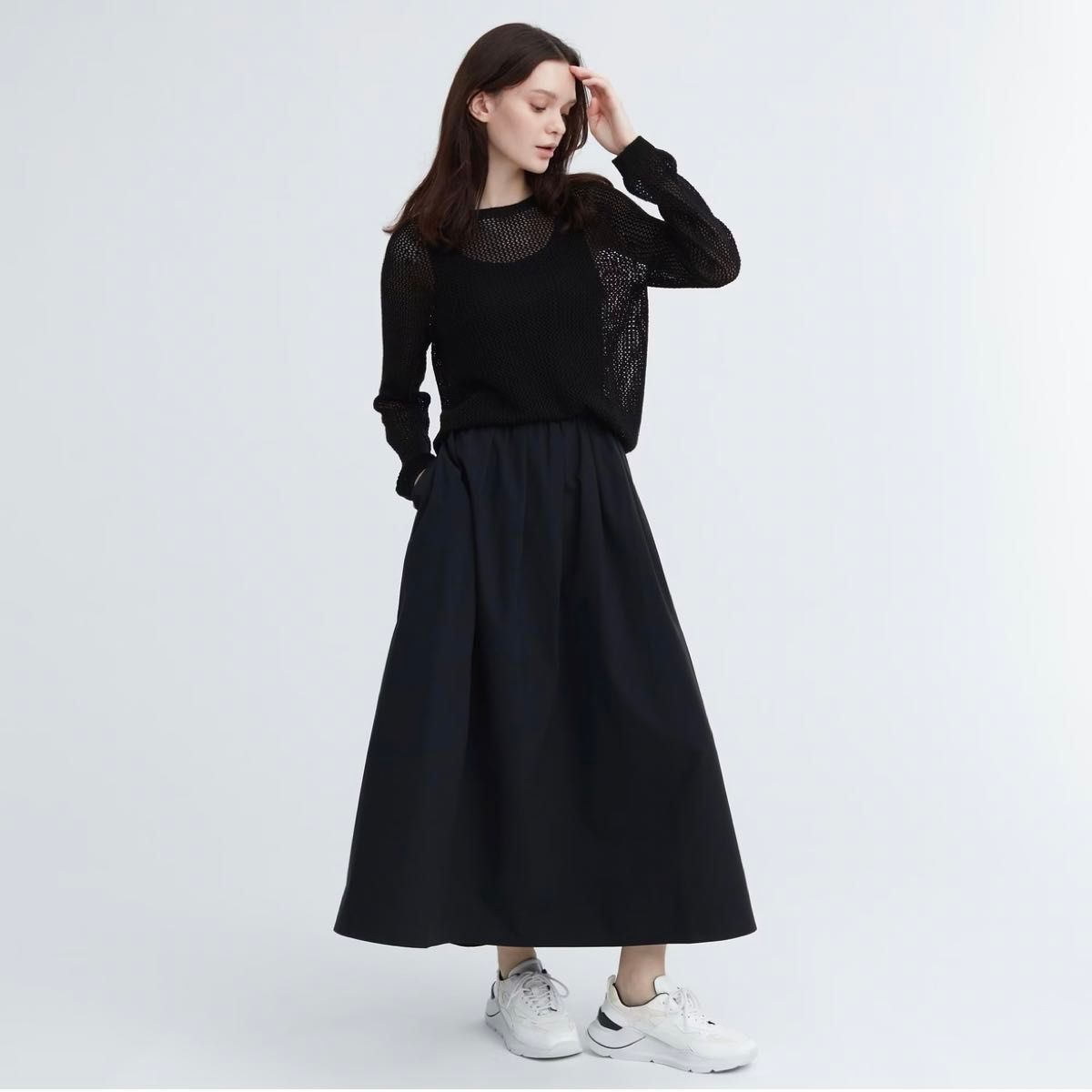 【UNIQLO】ボリュームロングスカート（丈標準86～90cm） Mサイズ