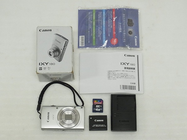 ★中古品★Canon IXY 180 コンパクトデジタルカメラ シルバー★_画像1