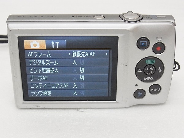 ★中古品★Canon IXY 180 コンパクトデジタルカメラ シルバー★_画像6