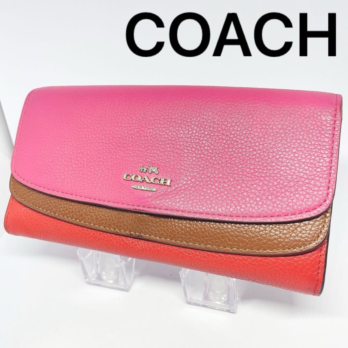 ★ジャンク★【COACH】 コーチ 長財布 レザー ウォレット