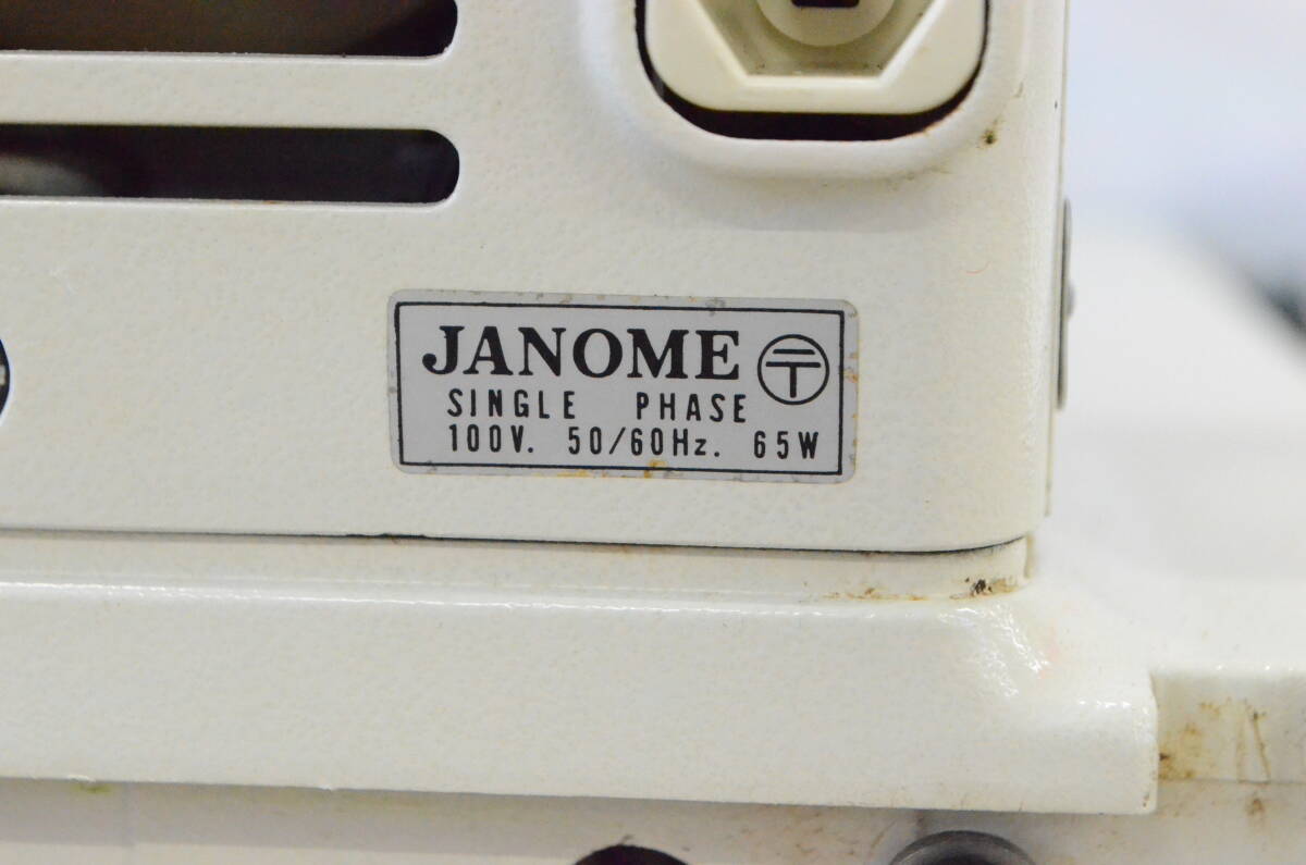 B◆通電OK◇JANOME ジャノメ トピア MODEL 801 ミシン 裁縫 手工芸 ハンドクラフト フットペダル カム 取説付②◆_画像5