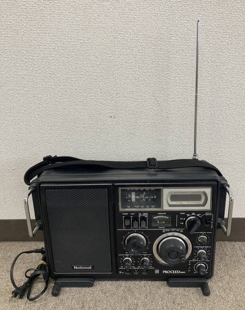 E◆通電OK◇National ナショナル PROCEED プロシード RF-2800 FM MW SW1～3 BCLラジオ オーディオ機器 電源コード付◆_画像10