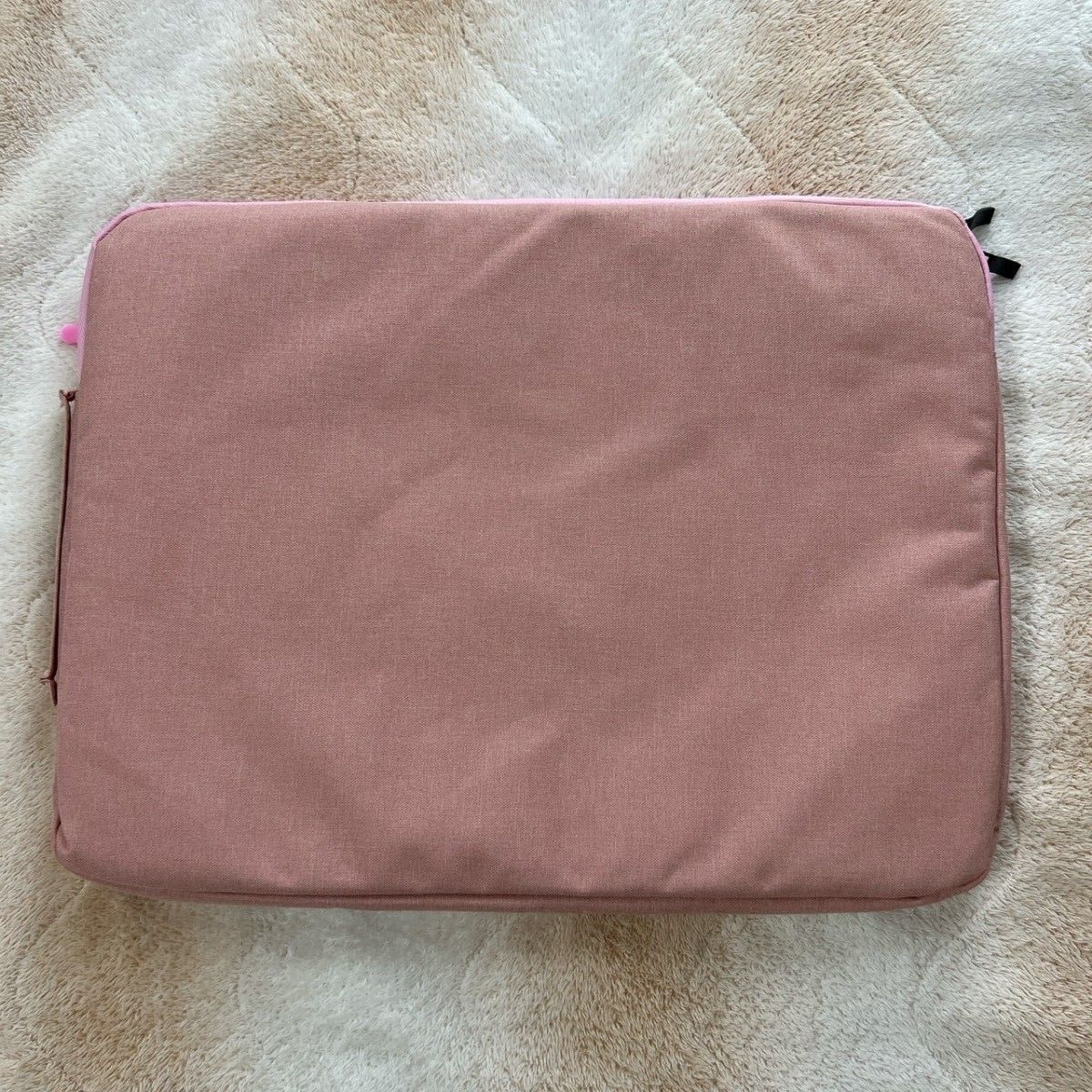 A17　PCケース　ピンク　15インチ　タブレット　防水　男女兼用　シンプル　タブレットケース　起毛　収納　無地　ポケット