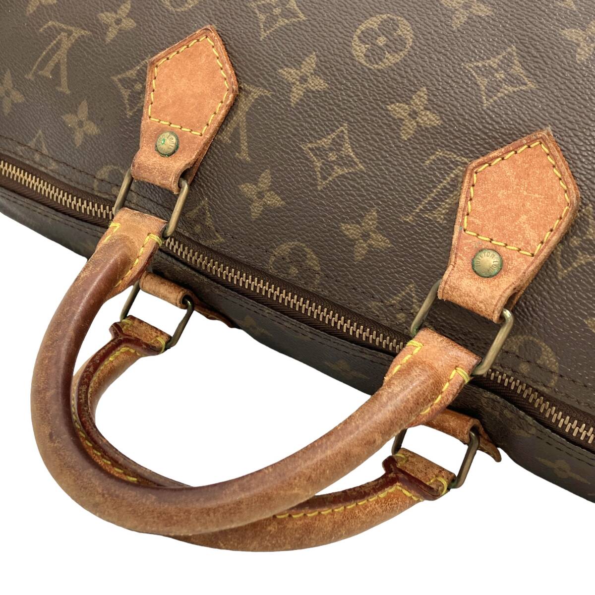 1円スタート ジャンク ルイヴィトン スピーディ35 モノグラム ハンドバッグ ブラウン M41524 VI883 Louis Vuitton 定番人気 ブランドバッグ_画像7