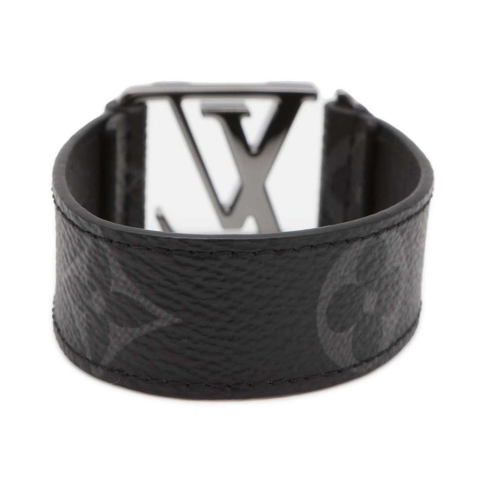  Louis Vuitton браслет монограмма Eclipse северный однопёрый терпуг n высокий m размер 19 M8151E чёрный [ безопасность гарантия ]
