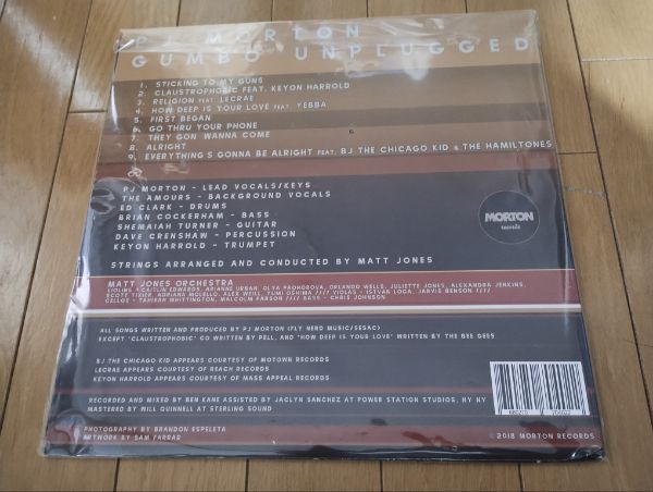 PJ Morton /PJモートン『Gumbo Unplugged』LP/アナログレコード【未開封/新品】Vinyl/LIVE/ライヴ/Maroon 5/マルーン５/BJ the Chicago Kid_画像2