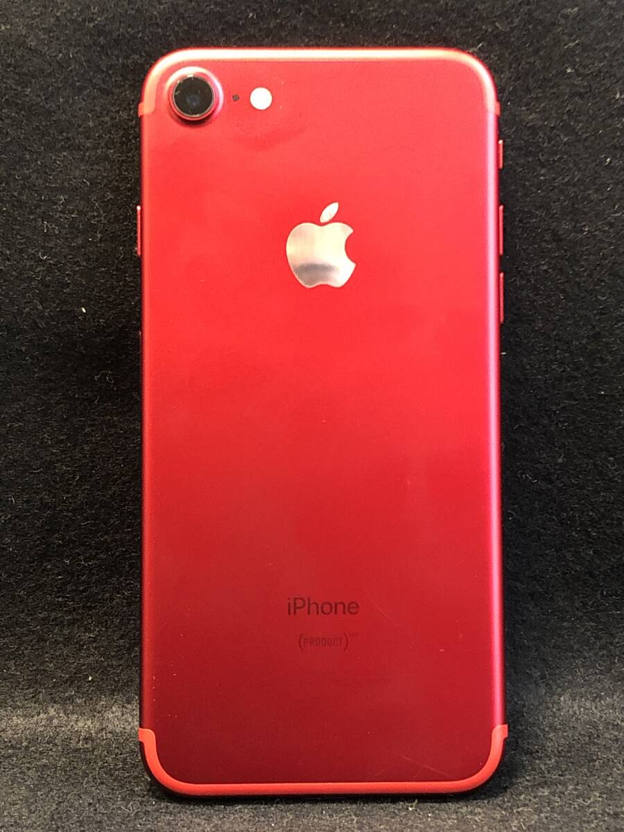 【A】【12077】iPhone7　128GB　RED　SIMロック　docomo　〇判定　バッテリー85％_画像3