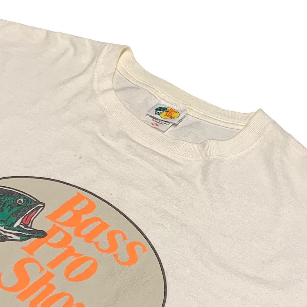 バスプロ Tシャツ 半袖 白 企業系 ロゴ 古着 vintage ビンテージ ヴィンテージ_画像3