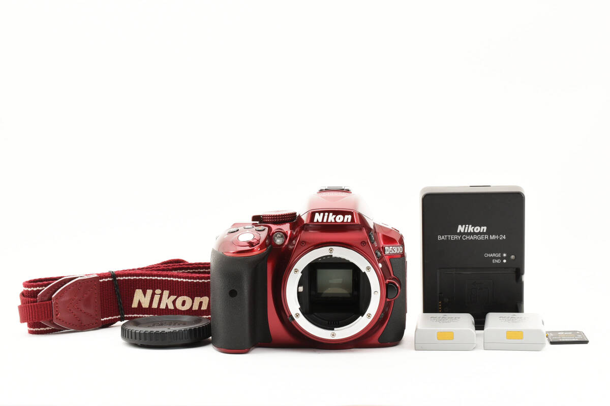 【難アリ】ニコン Nikon D5300 ボディ レッド_画像1