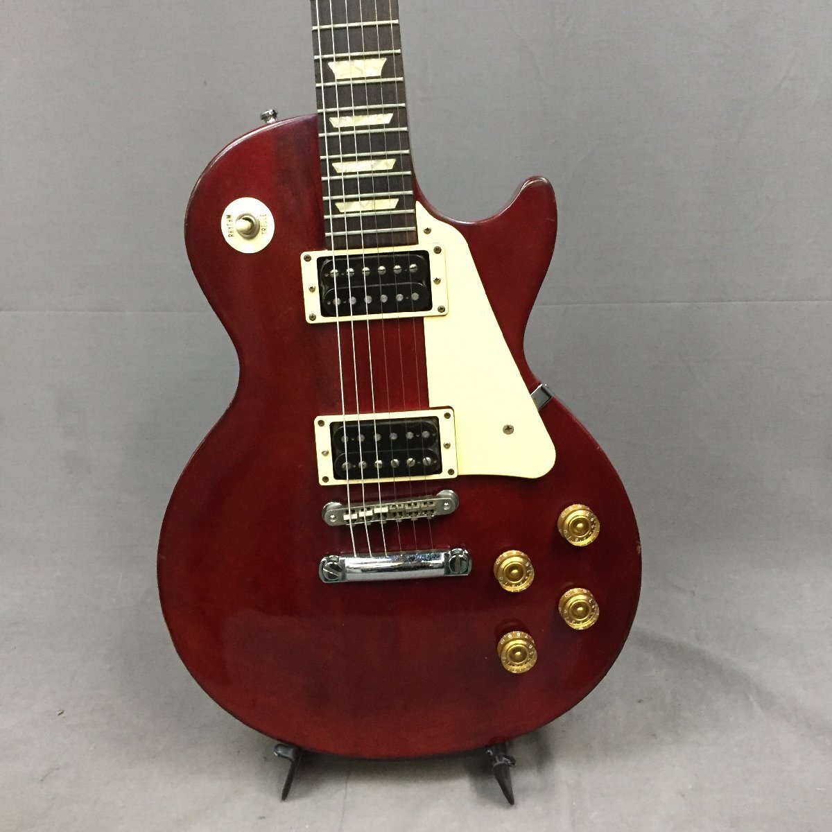 f145*180【現状品】f145-2404-793 Gibson Les Paul Studio ヘッド裏塗装焼け補修跡あり_画像2