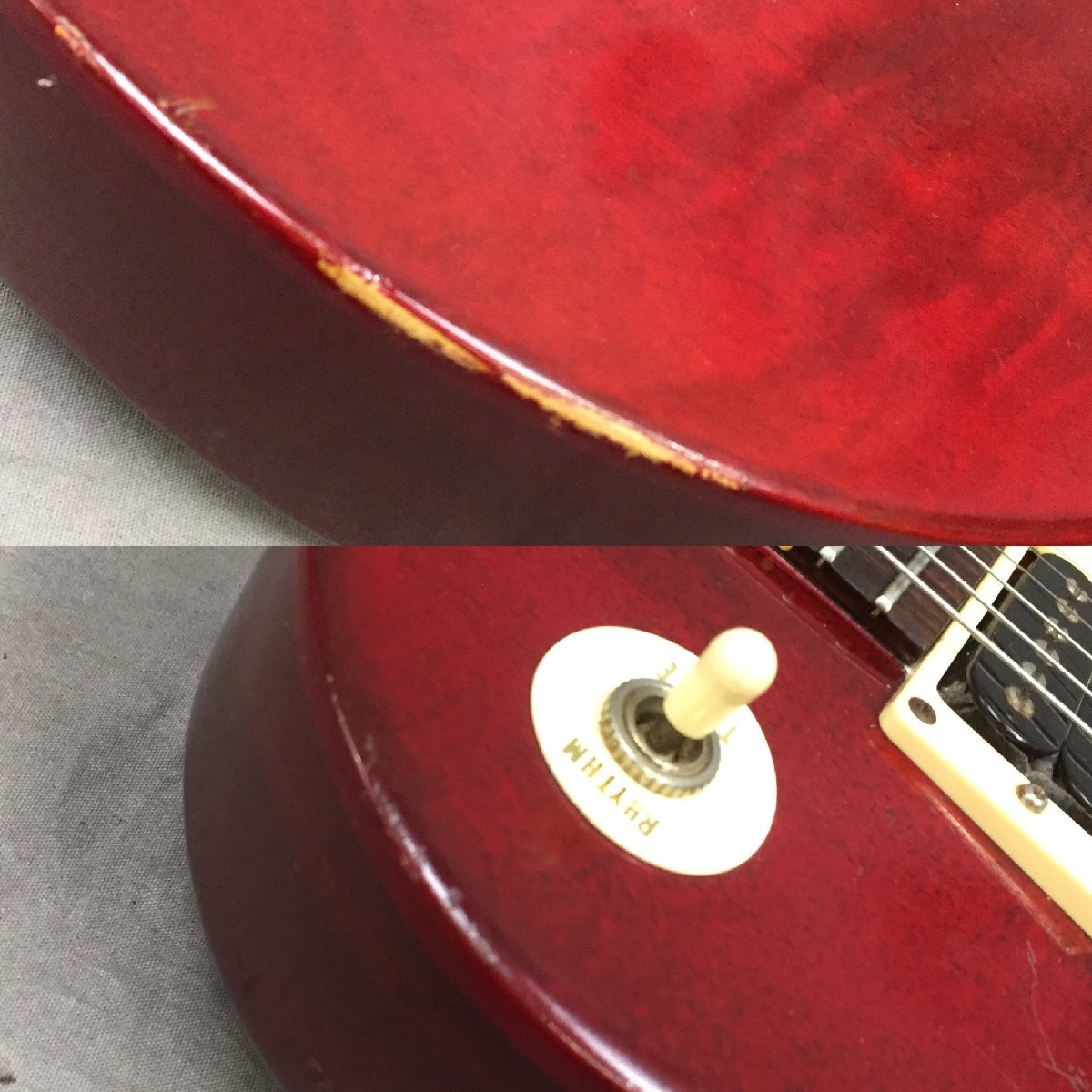 f145*180【現状品】f145-2404-793 Gibson Les Paul Studio ヘッド裏塗装焼け補修跡あり_画像7