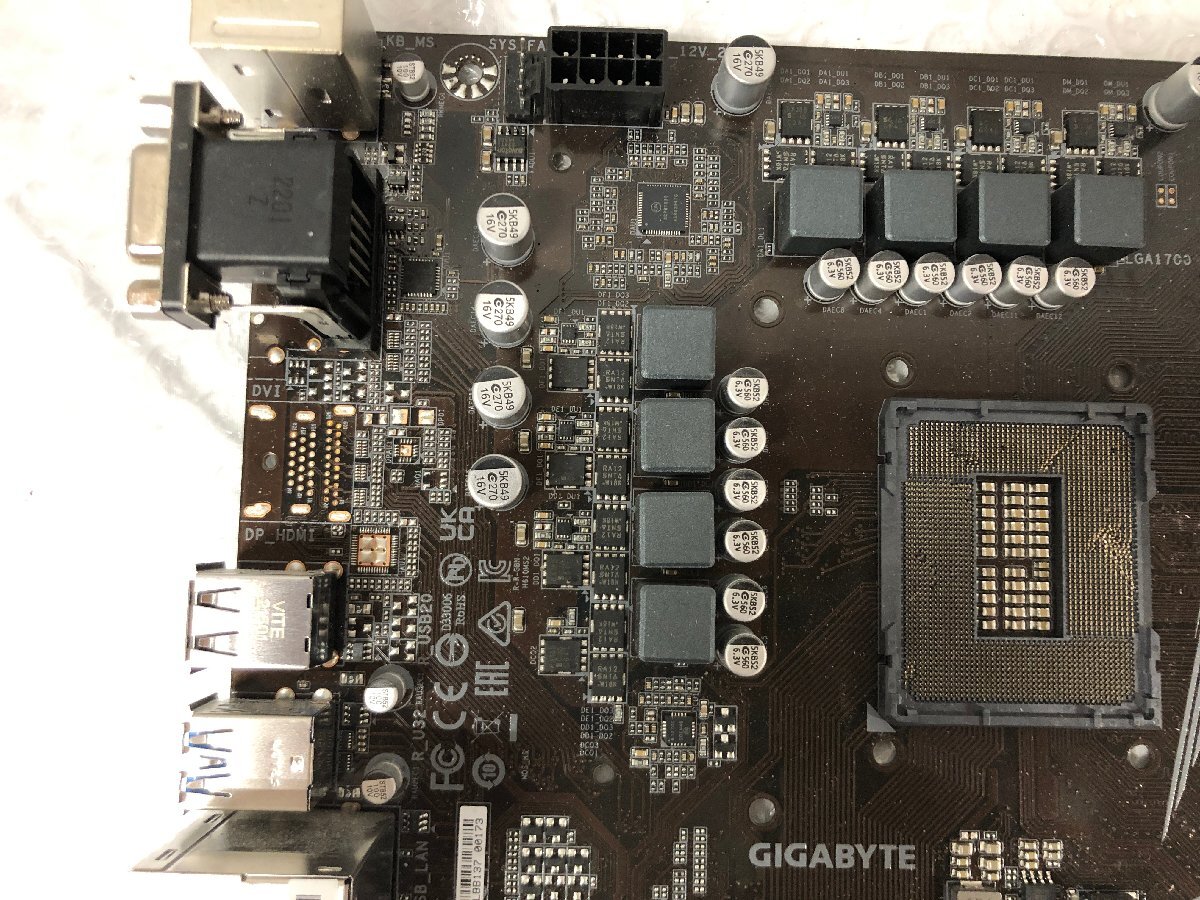 k155*80 [ present condition goods ] operation not yet inspection goods GIGA BITE H610M S2 DDR4 motherboard LGA1700 correspondence Junk part removing 