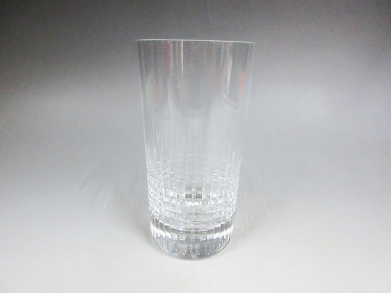 ☆B111 未使用品 【クリスタルグラス】 BACCARAT バカラ 高さ（約）14ｃｍ 共箱・栞付 洋食器 酒器 切子 ハイボールグラス コップ グラスの画像2