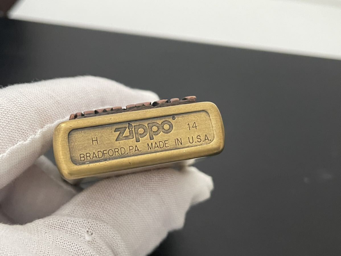 1円 ZIPPO ライター マルボロ Marlboroジッポ Zippoオイルライター真鍮製 中古品 喫煙グッズ ジッポー 火花確認済R67457の画像7
